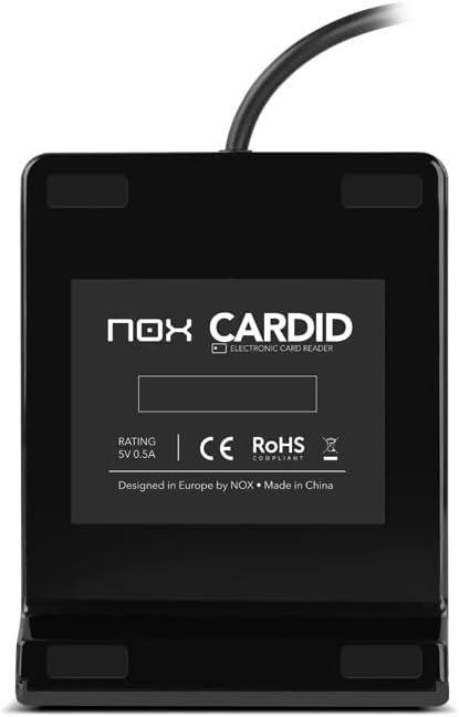 NOX CardID NXLITECARDID — USB čítačka španielskeho DNIe a portugalského Cartão de Cidadão, čierna