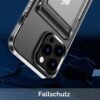 ÁRBOLORO — priehľadný silikónový kryt na iPhone 14 Pro s priečinkom na 2 karty