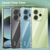 Cresee — priehľadný kryt na Xiaomi Redmi Note 14 4G z mäkkého TPU so zosilnenými rohmi