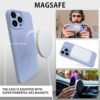 MyGadget — dvojvrstvový silikónový kryt na iPhone 14 Pro Max kompatibilný s MagSafe svetlomodrý