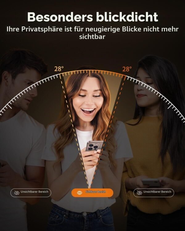 UNBREAKcable UBMU597 — ochranné sklo s filtrom súkromia na iPhone 16 Pro, 2 kusy s rámčekom