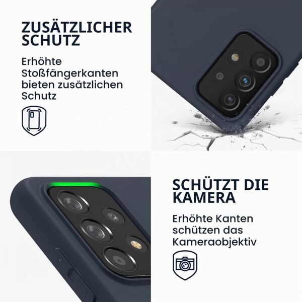 kwmobile — mäkký TPU obal na Samsung Galaxy A52 / A52 5G / A52s 5G čučoriedkovo modrý