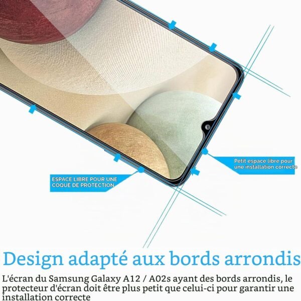 NEW'C — tvrdené ochranné sklo na Samsung Galaxy A12 s tvrdosťou 9H a hrúbkou 0,33 mm 2 ks