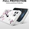 Xylota — priehľadné kryty na iPhone 11 Pro Max s motívom motýľov, 2 kusy