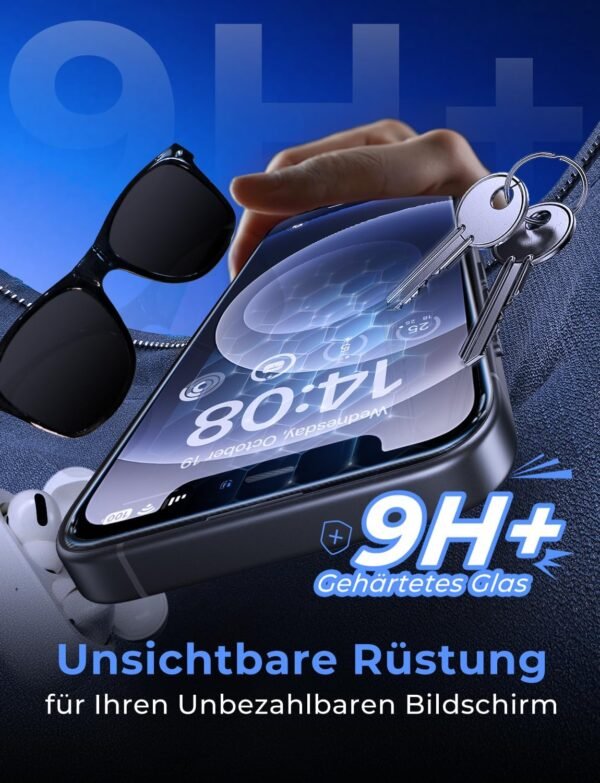 MAGIC JOHN — tvrdené sklo na iPhone 12 a 12 Pro s automatickým odstránením prachu, 2 kusy