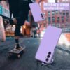 THIYUFUNS — silikónový kryt na Samsung Galaxy A05s 4G s 2 tvrdenými sklami fialový