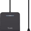 Trust Primo 23890 — kontaktná USB čítačka čipových kariet ISO 7816 a DNI, kábel 100 cm, čierna