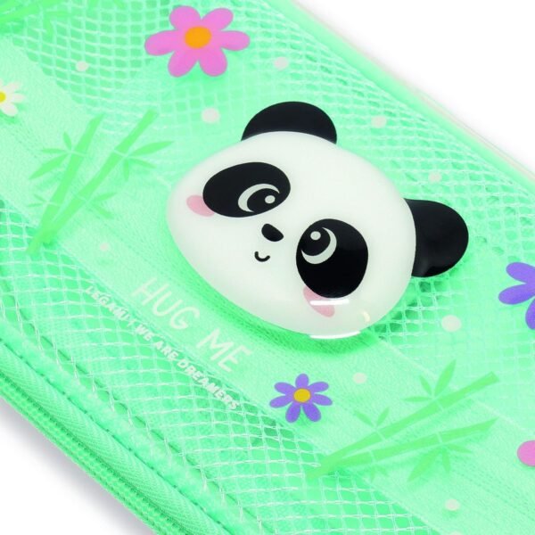 Legami Wonderwow Panda — peračník s 2 priehradkami, držiakom na perá a sieťkou 23 x 11 x 5 cm