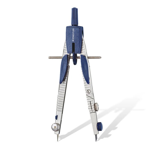 STAEDTLER 553 02 — rýchlonastaviteľné kružidlo s predlžovacou tyčou do Ø 560 mm modro-strieborné