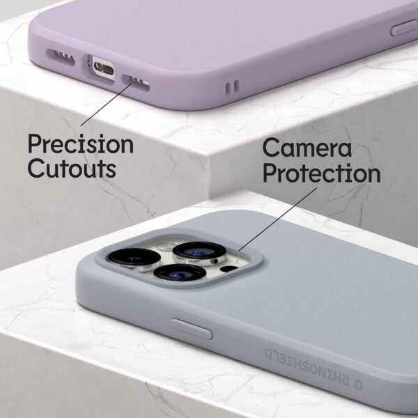 RhinoShield SolidSuit — tenký nárazuvzdorný kryt na iPhone 13 a iPhone 14 ľadovo modrý
