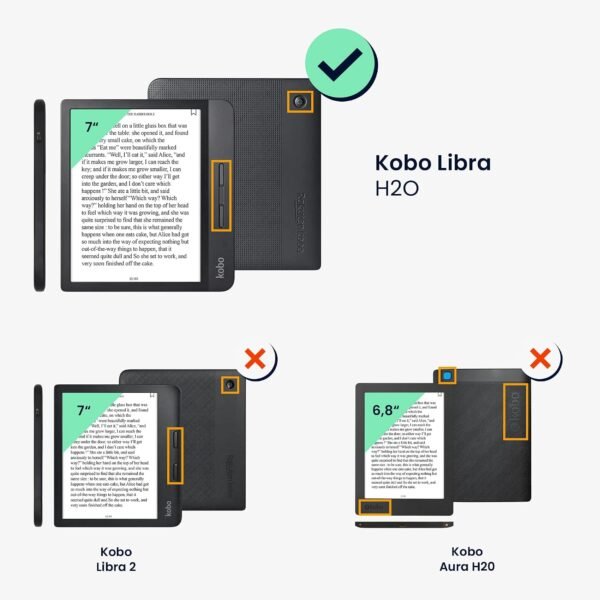 kwmobile — skladacie puzdro z umelej kože na čítačku Kobo Libra H2O so stojanom levanduľové
