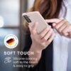 kwmobile — silikónový kryt na Samsung Galaxy S21 s mäkkým povrchom vo farbe coconut swirl