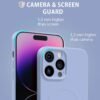 MyGadget — dvojvrstvový silikónový kryt na iPhone 14 Pro Max kompatibilný s MagSafe svetlomodrý