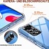 ivoler — priehľadný TPU obal na Xiaomi Redmi Note 11 4G / 11S 4G + 3 tvrdené sklá