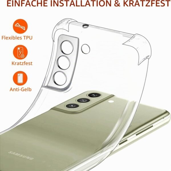 ivoler — priehľadný TPU kryt na Samsung Galaxy S21 FE 4G/5G so zosilnenými rohmi