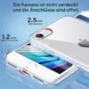 DOSMUNG — priehľadný silikónový kryt na iPhone SE 2022, SE 2020, 8 a 7