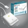 Atlantis P005-CIEK421C — čítačka talianskeho preukazu CIE 3.0 a čipových kariet s NFC, biela