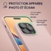 kwmobile — tenký TPU kryt na iPhone 14 Pro Max s jemným povrchom vo farbe Coconut Swirl