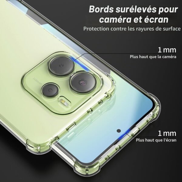 Cresee — priehľadný kryt na Xiaomi Redmi Note 14 4G z mäkkého TPU so zosilnenými rohmi