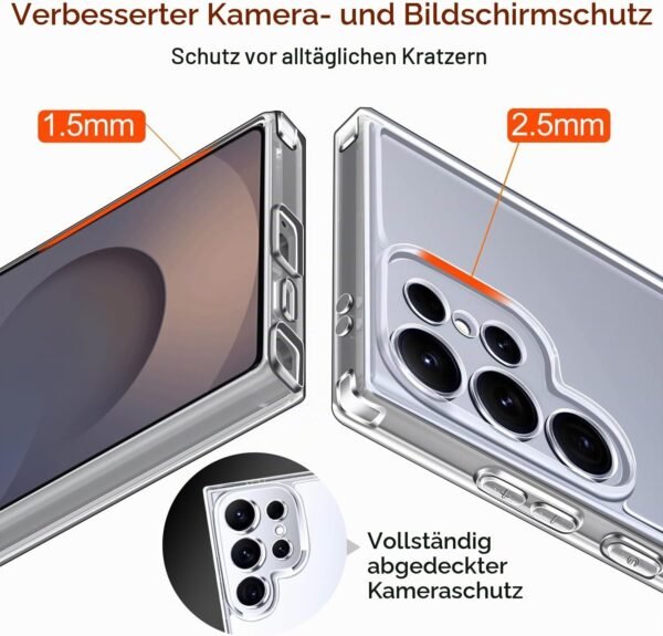 ivoler — priehľadný kryt na Samsung Galaxy S25 Ultra s ochranou fotoaparátu a vzduchovými rohmi