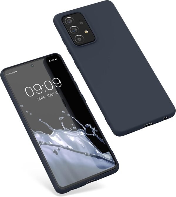 kwmobile — mäkký TPU obal na Samsung Galaxy A52 / A52 5G / A52s 5G čučoriedkovo modrý