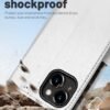 OCASE — knižkové puzdro na iPhone 15 z PU kože s priehradkami na karty a RFID ochranou strieborné