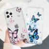 Xylota — priehľadné kryty na iPhone 11 Pro Max s motívom motýľov, 2 kusy