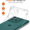 ivoler — priehľadný silikónový kryt na Motorola Moto Edge 50 so zosilnenými rohmi