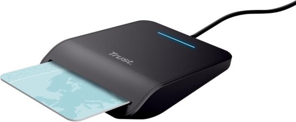 Trust Primo 23890 — kontaktná USB čítačka čipových kariet ISO 7816 a DNI, kábel 100 cm, čierna