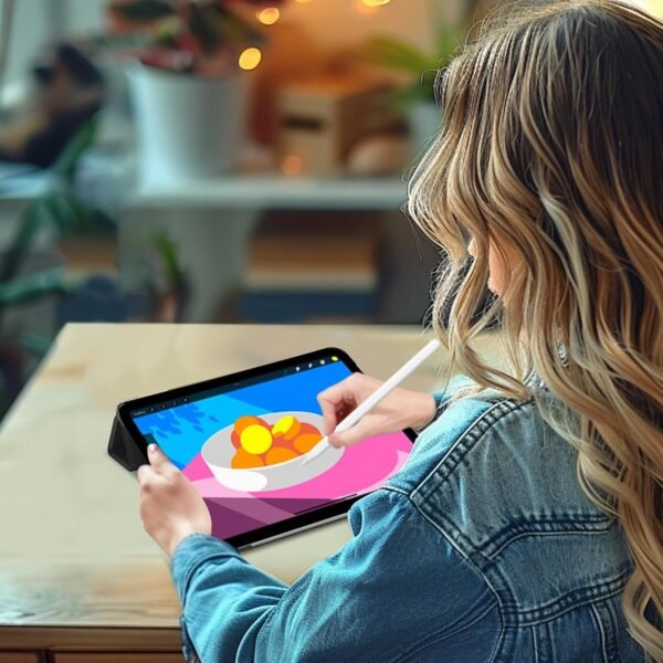 ProCase — puzdro so stojanom a priesvitným chrbtom na iPad Pro 13 M4/M5 čierne