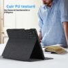 EasyAcc — tenké puzdro na Samsung Galaxy Tab A9+ 11 s držiakom pera a stojanom čierne