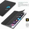 ProCase — tenké puzdro Smart Case s matným priesvitným chrbtom na iPad Air 2 čierne