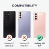 kwmobile — silikónový kryt na Samsung Galaxy S21 s mäkkým povrchom vo farbe coconut swirl