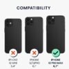 kwmobile — silikónový kryt na iPhone 12 Pro Max s jemným povrchom svetloružový