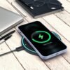 MyGadget — dvojvrstvový silikónový kryt na iPhone 14 Pro Max kompatibilný s MagSafe svetlomodrý