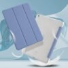 4UBonLife — puzdro na iPad 9,7 (5. a 6. generácia) s matným priesvitným chrbtom levanduľovo sivé
