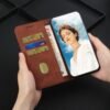 Mo-Somnus — knižkové puzdro z PU kože na iPhone 6S a iPhone 6 s priehradkami na karty hnedé