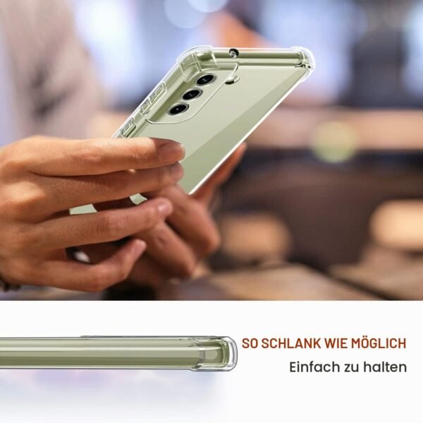 ivoler — priehľadný TPU kryt na Samsung Galaxy S21 FE 4G/5G so zosilnenými rohmi