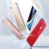 DOSMUNG — priehľadný silikónový kryt na iPhone SE 2022, SE 2020, 8 a 7