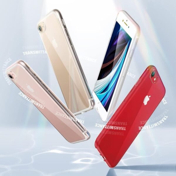 DOSMUNG — priehľadný silikónový kryt na iPhone SE 2022, SE 2020, 8 a 7