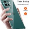 ivoler — priehľadný silikónový kryt na Motorola Moto Edge 50 so zosilnenými rohmi