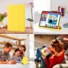 Palkitsee — puzdro na iPad 11 A16 (2025) a iPad 10 (2022) s držiakom pera a stojanom žlté