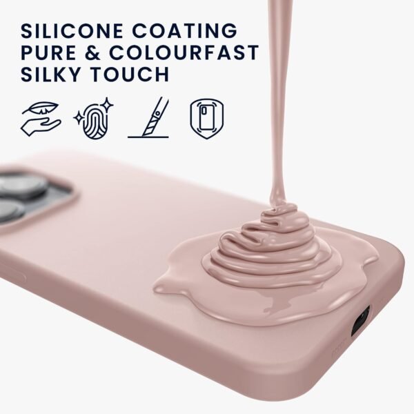 kwmobile — tenký TPU kryt na iPhone 14 Pro Max s jemným povrchom vo farbe Coconut Swirl