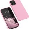 kwmobile — silikónový kryt na iPhone 12 Pro Max s jemným povrchom svetloružový