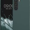 kwmobile — pružný TPU obal na Samsung Galaxy S23 s podporou bezdrôtového nabíjania modrozelený