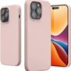 kwmobile — tenký TPU kryt na iPhone 14 Pro Max s jemným povrchom vo farbe Coconut Swirl