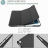 ProCase — tenké puzdro Smart Case s matným priesvitným chrbtom na iPad Air 2 čierne